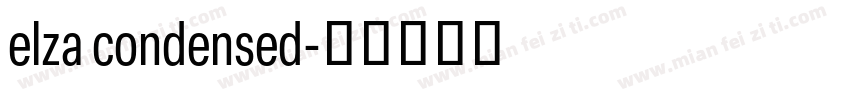 elza condensed字体转换